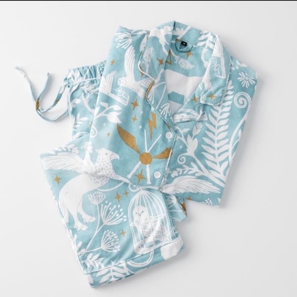 Pottery Barn Other - COPY - Pottery Barn Teen Harry Potter Magical Damask Pajama Set Mystic Mint Siz…